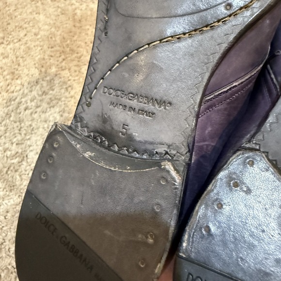 Dolce & Gabbana Shoes Mens Size 5 Leather Dress Lace Up Made‎ In Italy Formal - Picture 7 of 9